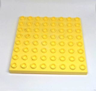 H538 DUPLO HRANÁ SVĚTLE ŽLUTÁ PODLOŽKA 8X8 NOPKŮ