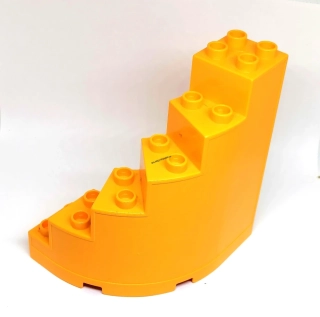 H612 DUPLO HRANÉ SCHODIŠTĚ ZATOČENÉ ŽLUTÉ