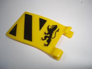 LH612 LEGO HRANÁ ŽLUTÁ VLAJKA LEV