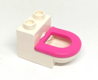 H646 DUPLO HRANÝ ZÁCHOD TOALETA WC RŮŽOVÉ PRKÉNKO