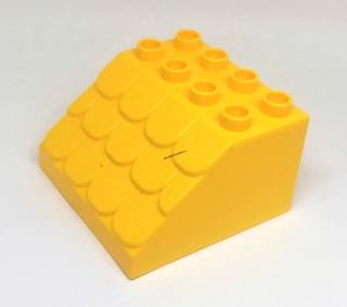 H664 DUPLO HRANÉ STŘECHA ŽLUTÁ 4X4 NOPKY