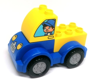 H667 DUPLO HRANÉ AUTÍČKO MODRÉ POŠTA NÁKLAĎÁČEK
