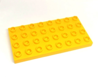 H682 DUPLO PODLOŽKA 4X8NOPKŮ ŽLUTÁ