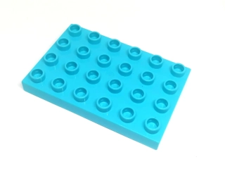 H685 DUPLO PODLOŽKA 4X6NOPKŮ TYRKYSOVÁ