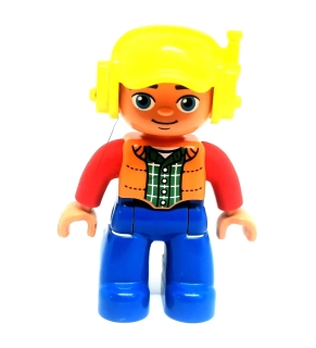 H712 DUPLO HRANÁ FIGURKA JEŘÁBNÍK ŘIDIČ BAGRISTA