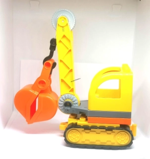 H729 DUPLO HRANÝ BAGR PÁSÁK S NABÍRACÍ LŽÍCÍ