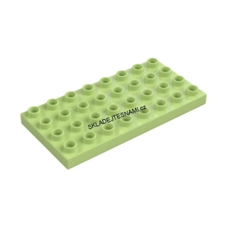 N1212 DUPLO NOVÁ PODLOŽKA ZELENÁ VYSOKÁ 4X8 NOPKŮ