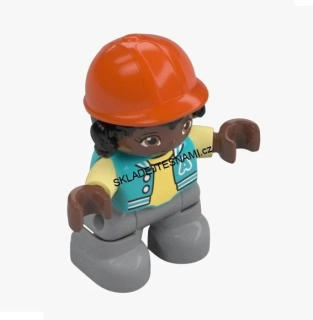 N1219 DUPLO NOVÁ FIGURKA DÍTĚ TMAVÁ PLEŤ
