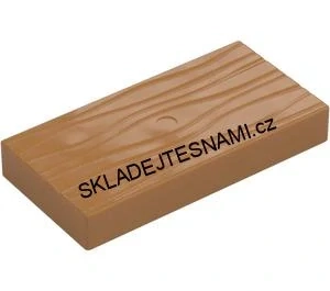 N1229 DUPLO NOVÁ KOSTKA 2X4 NOPKY HNĚDÉ PRKNO