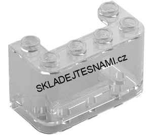 LH3136 LEGO HRANÉ PŘEDNÍ SKLO 2X4 ROVNÉ ČIRÉ