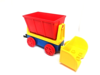 H749 DUPLO HRANÝ SKLOPNÝ VAGON S PLUHEM VLAK