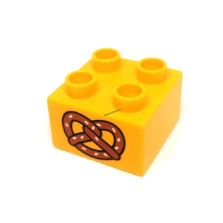 H805 DUPLO HRANÁ KOSTKA S POTISKEM PRECLÍK ŽLUTÁ
