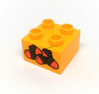 H810 DUPLO HRANÁ KOSTKA S POTISKEM ŽALUDY