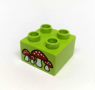 H813 DUPLO HRANÁ KOSTKA S POTISKEM MOCHOMŮRKY