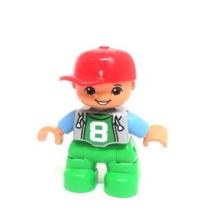 N1245 DUPLO NOVÝ DÍL FIGURKA DÍTĚ KLUK S 8 NA TRIČKU