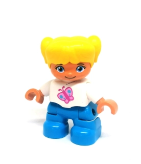 N1247 DUPLO NOVÝ DÍL FIGURKA DÍTĚ HOLČIČKA S MOTÝLEM NA TRIČKU
