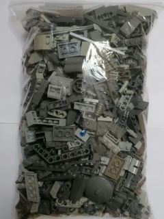 SCL417- HRANÉ LEGO MIX DÍLŮ MIX ŠEDÝCH ODSTÍNŮ - VÁHA 800 GRAMŮ