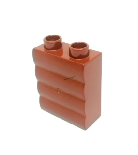 H840 DUPLO HRANÁ KOSTKA 2X1 NOPEK HNĚDÁ STRUKTURA KLÁDA