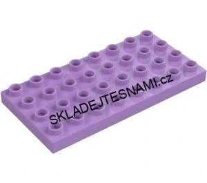 H845 DUPLO HRANÁ LILA FIALOVÁ PODLOŽKA 4X8 NOPKŮ
