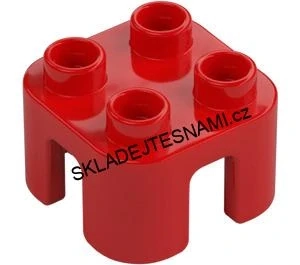 H868 DUPLO HRANÁ STOLIČKA ČERVENÁ