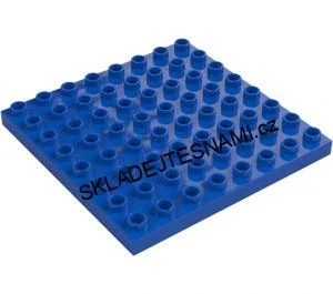 H892 DUPLO HRANÁ PODLOŽKA 8X8 NOPKŮ MODRÁ