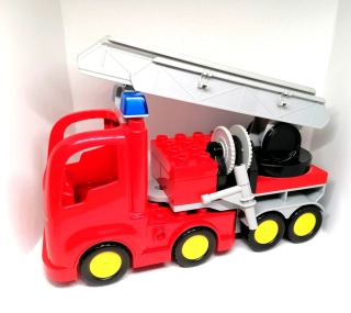 H960 DUPLO HRANÉ VELKÉ HASIČSKÉ AUTO S ŽEBŘÍKEM