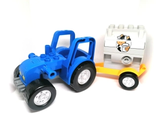 H961 DUPLO HRANÉ VELKÝ TRAKTOR S CISTERNOU MLÉKA