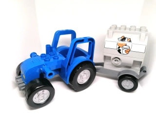 H962 DUPLO HRANÉ VELKÝ TRAKTOR S CISTERNOU MLÉKA