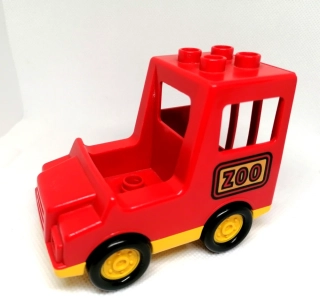 H974 DUPLO HRANÉ AUTÍČKO MALÉ ČERVENÉ OBSLUHA ZOO