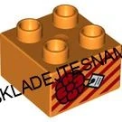 H984 DUPLO HRANÁ KOSTIČKA 2X2 ORANŽOVÝ DÁREK