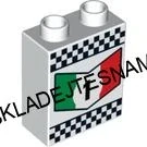 H1040 DUPLO HRANÁ KOSTIČKA VYSOKÁ POTISK ITALSKÁ VLAJKA