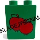 H1055 DUPLO HRANÉ KOSTKA ZELENÁ 2X1 NOPKY JABLKO VYSOKÁ
