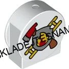 H1059 DUPLO HRANÁ KOSTIČKA KULATÁ HASIČSKÝ ZNAK NÁŘADÍ