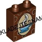 H1089 DUPLO HRANÉ KOSTKA VYSOKÁ POTISK KÁVA