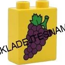 H1092 DUPLO HRANÉ KOSTKA VYSOKÁ POTISK MODRÝ HROZEN VÍNA