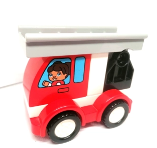 H1097 DUPLO HRANÉ AUTÍČKO MINI HASIČI SE ŽEBŘÍKEM