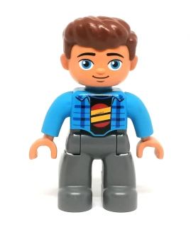 H1137 DUPLO HRANÁ FIGURKA MUŽ V MODRÉ KOŠILI