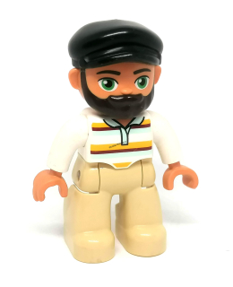 H1149 DUPLO HRANÁ FIGURKA MUŽ S VOUSEM V KŠILTOVCE