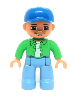 H1157 DUPLO HRANÁ FIGURKA MUŽ V ZELENÉ KOŠILI