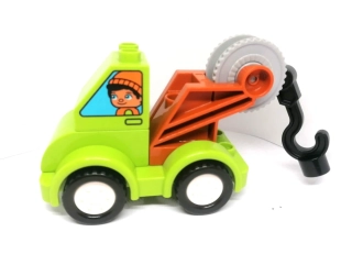 H1168 DUPLO HRANÉ AUTÍČKO MINI ZELENÉ ODTAHOVKA S HÁKEM