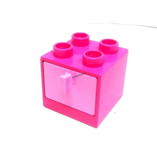 H1207 DUPLO HRANÁ SKŘÍŇKA SE ŠUPLÍKEM ČERVENÁ
