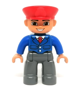 H1213 DUPLO HRANÁ FIGURKA MUŽ PRACOVNÍK  ŽELEZNICE