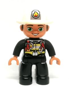 H1228 DUPLO HRANÁ FIGURKA MUŽ VELITEL HASIČŮ