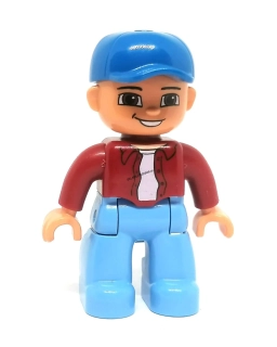 H1236 DUPLO HRANÁ FIGURKA MUŽ VE VÍNOVÉ KOŠILI