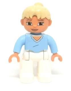 H1251 DUPLO HRANÁ FIGURKA ŽENA MAMINKA BLOND VLASY