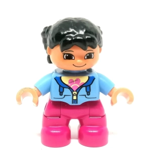 H1263 DUPLO HRANÁ FIGURKA HOLČIČKA VÍNOVÉ KALHOTY