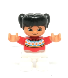 H1266 DUPLO HRANÁ FIGURKA HOLČIČKA BÍLÉ KALHOTY