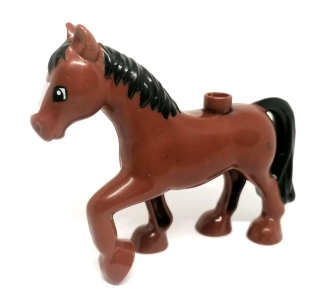 H1290 DUPLO HRANÝ KŮŇ HNĚDÝ VELKÝ