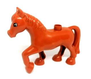 H1291 DUPLO HRANÝ KŮŇ HNĚDÝ VELKÝ SVĚTLEJŠÍ