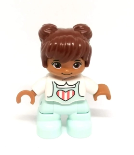 H1315 DUPLO HRANÁ FIGURKA HOLČIČKA TMAVŠÍ PLEŤ